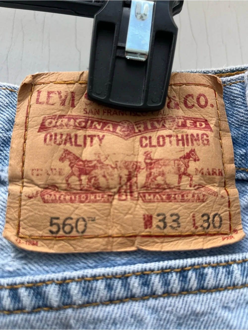Levi’s 560 comfort fit jeans 33x30 light wash